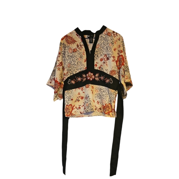 NWT Carole Little Blouse Size M 100% Silk Lining - Picture 6 of 11